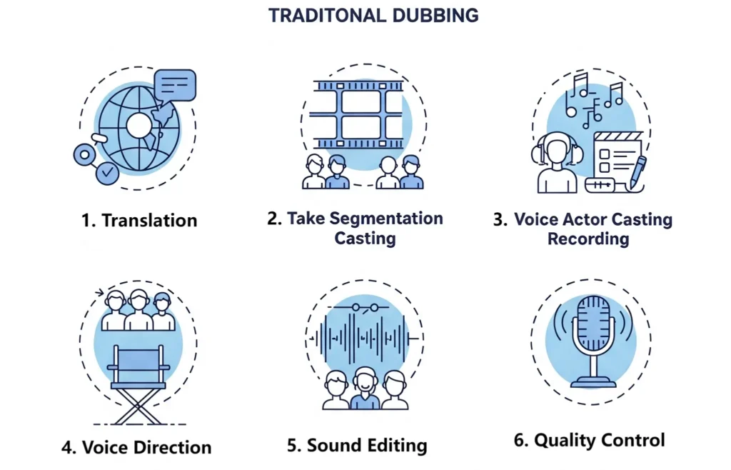 Traditional Dubbing Process
