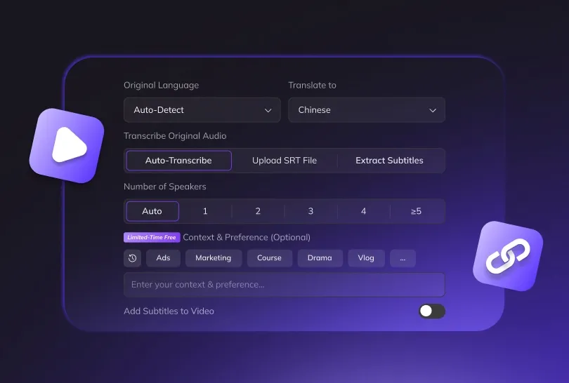 Alt text: AI dubbing online workflow for global content teams.
